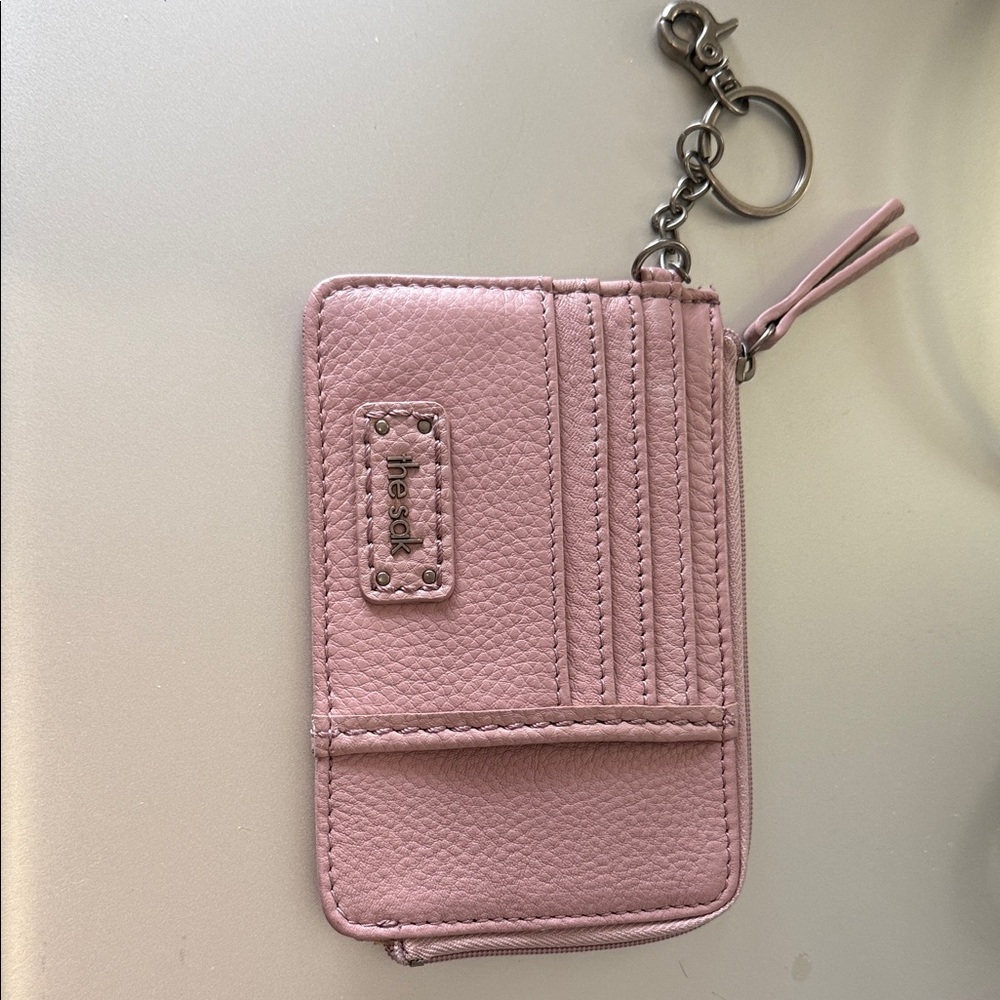 The Sak Blush Card Holder with Keychains